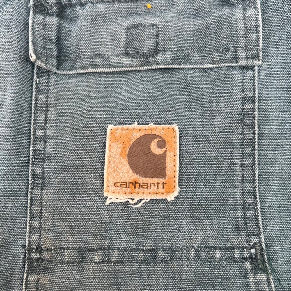 Carhartt Arctic Traditional Coat Mens 2XL Teal Duck Canvas Quilted Work Jacket - Picture 5 of 16